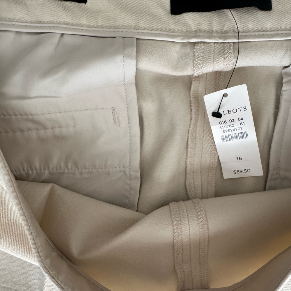 Talbots Chatham Ankle Elegant Cream Women's Pants 16 - Picture 6 of 7